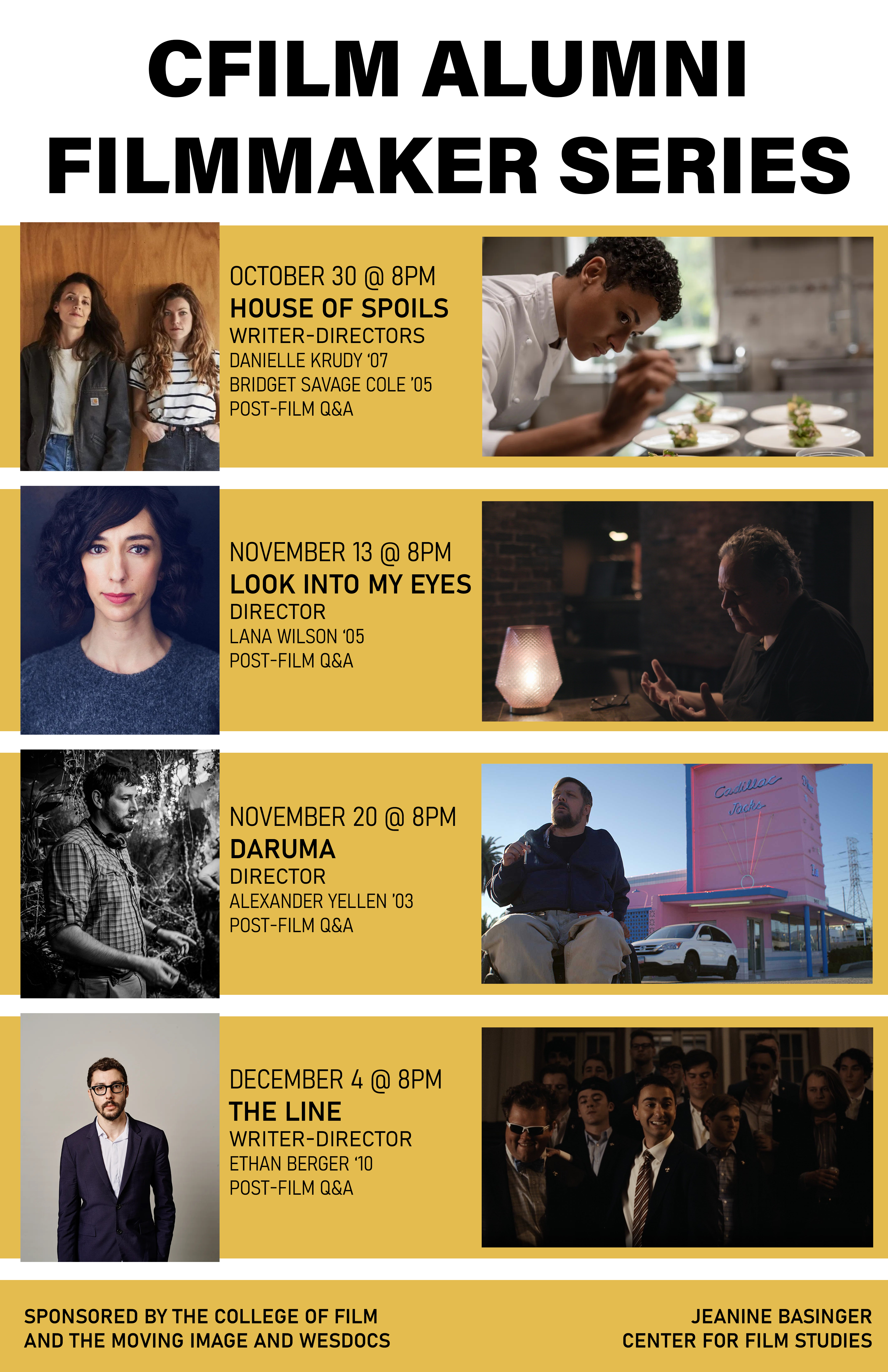 CFILM Alumni Filmmaker Series Poster